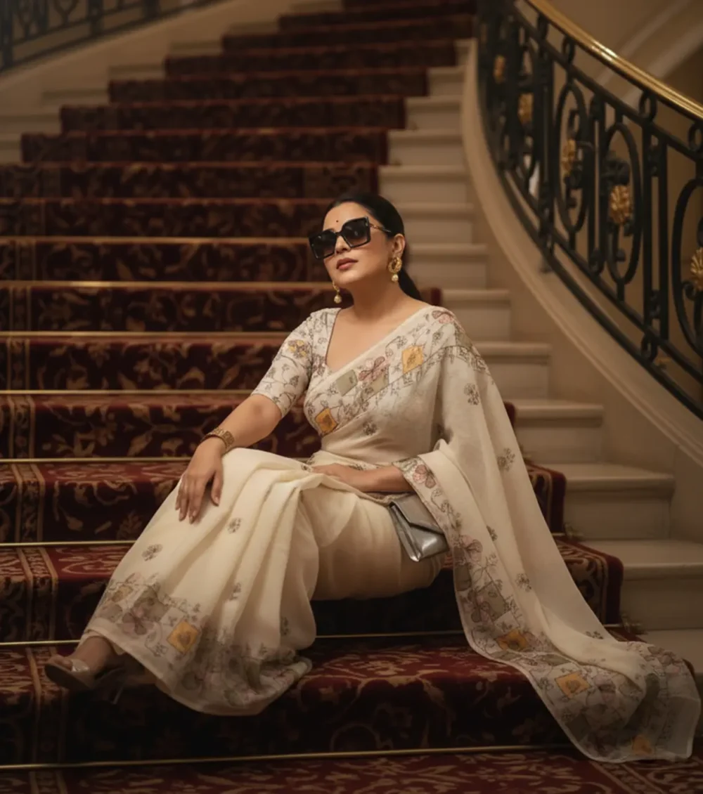 Ivory Heritage Saree